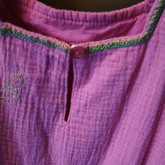 🩷 Girls Size 8 Pink Dress w/Flower ❇️ Embroidery 🩷 - Picture 5 of 7